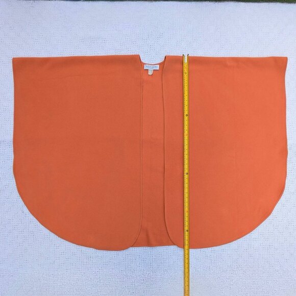 Vtg WEINBERG Paris 100% Virgin Wool Cape Women’s One Sze Burnt Orange/Terracotta - Picture 4 of 5